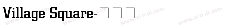 Village Square字体转换